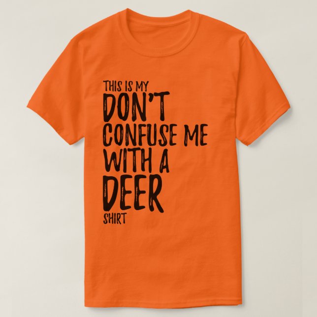 T-shirt C'est mon orange de chemise de chasse de cerfs (Design devant)