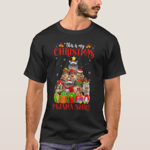 T-shirt C'Est Mon Pajama De Noël Chat De Forêt Norvégienne