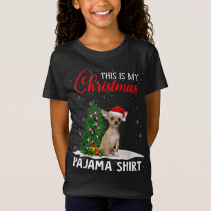 T-Shirt C'Est Mon Pajama De Noël Chihuahua Xmas Chien Lov