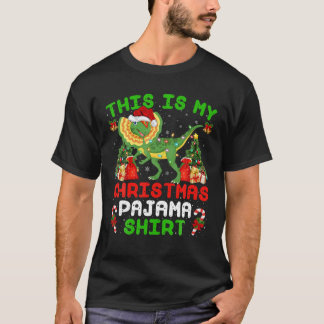 T-shirt C'Est Mon Pajama De Noël Dilophosaurus Christma