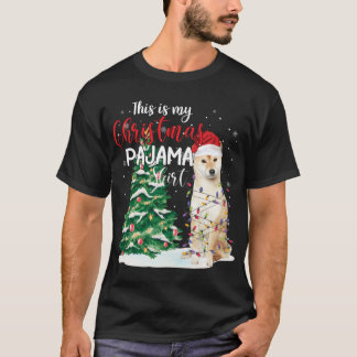 T-shirt C'Est Mon Pajama De Noël Drôle Shiba Inu Chien Lo