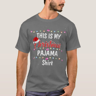 T-shirt C'Est Mon Pajama De Noël Fun Lumières Joyeux Chris