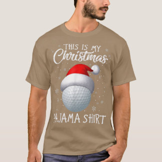 T-shirt C'Est Mon Pajama De Noël Golf Santa Hat Snow Pa