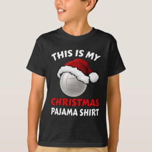 T-shirt C'Est Mon Pajama De Noël Les Fêtes De Volley-Ball