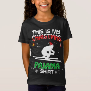 T-Shirt C'Est Mon Pajama De Noël Les Fêtes Ski Drôle Holi