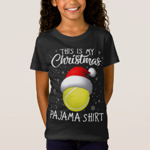 T-Shirt C'Est Mon Pajama De Noël Tennis Vilain Cadeau Amou