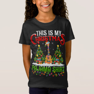 T-Shirt C'Est Mon Pajama De Noël Ukulele Musique Christma