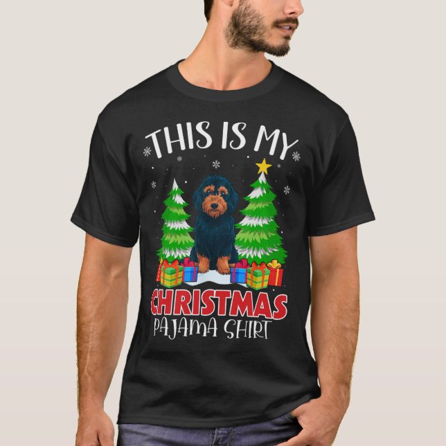 T-shirt C'Est Mon Pajama Labradoodle Chien De Noël Xmas P (Devant)