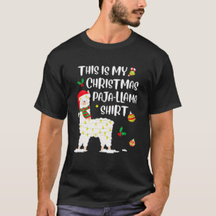 T-shirt C'Est Mon Pajama Llama de Noël Top Chris