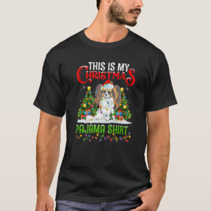 T-shirt C'Est Mon Pajama Papillon Chien Noël