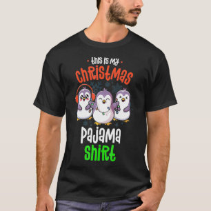 T-shirt C'Est Mon Pajama Penguin Pajamas De Noël