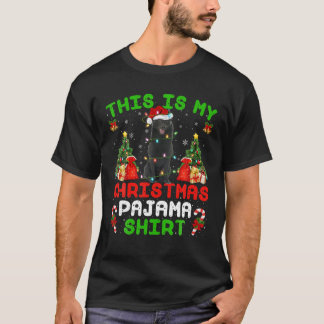 T-shirt C'Est Mon Pajama Schipperke Chien Noël