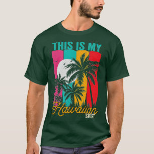 T-shirt C'Est Mon Palmier Vintage Rétro Hawaïen Aloha Hawa
