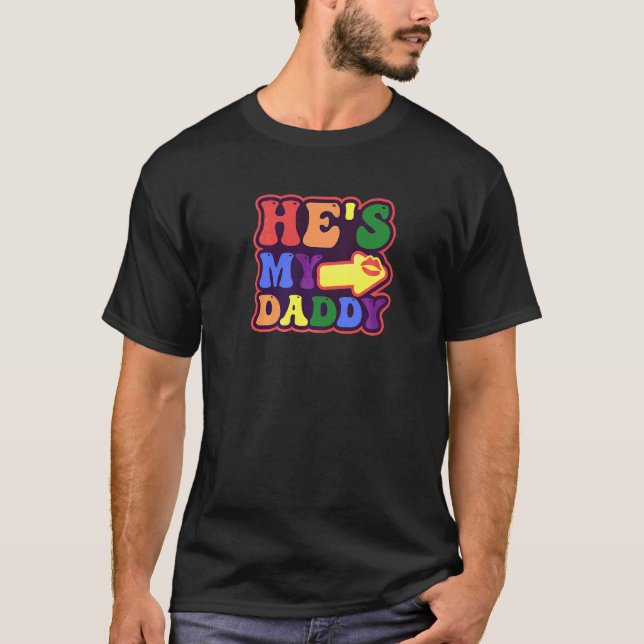 T-shirt C'Est Mon Papa Gay Papa (Devant)
