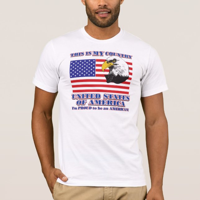 T-shirt C'est mon pays (Devant)