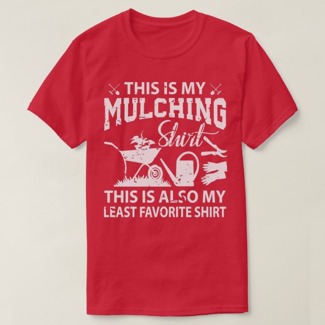 T-shirt C'Est Mon Paysage Drôle De Mulching (Design devant)