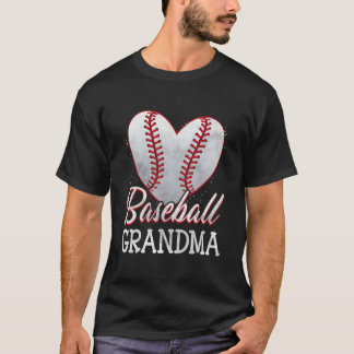 T-shirt C'est mon petit-fils au baseball, sa grand-mère gr