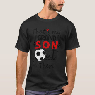 T-shirt C'Est Mon Petit-Fils En Soccer Pour Grand-Mère Gr