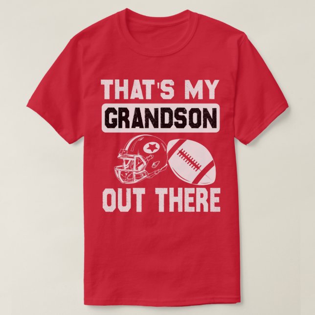 T-shirt C'Est Mon Petit-Fils Là-Bas, Grand-Mère Drôle (Design devant)