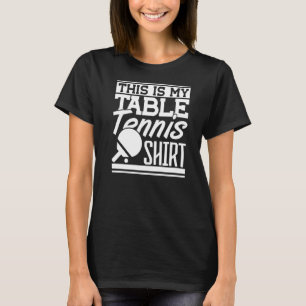 T-shirt C'Est Mon Ping-Pong De Tennis De Table