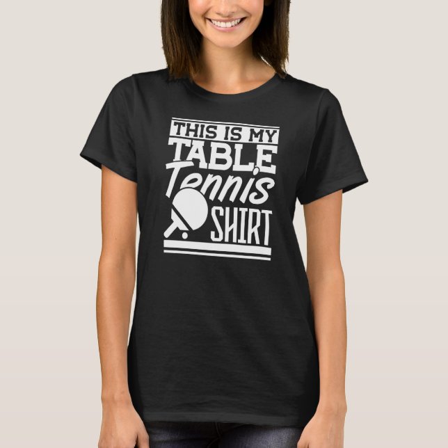 T-shirt C'Est Mon Ping-Pong De Tennis De Table (Devant)