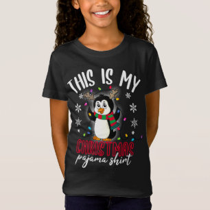 T-Shirt C'Est Mon Pjama De Noël Pingouin De Noël