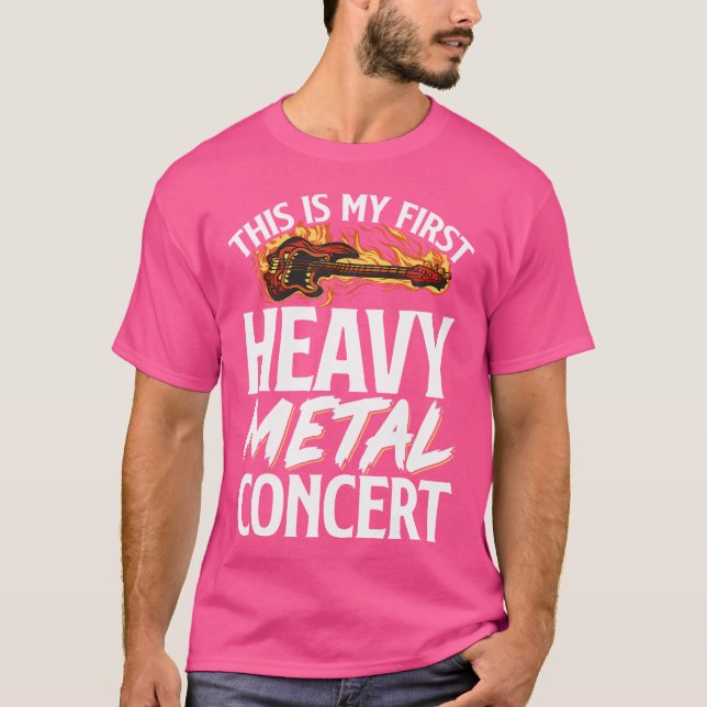 T-shirt C'Est Mon Premier Concert Metal Lourd (Devant)