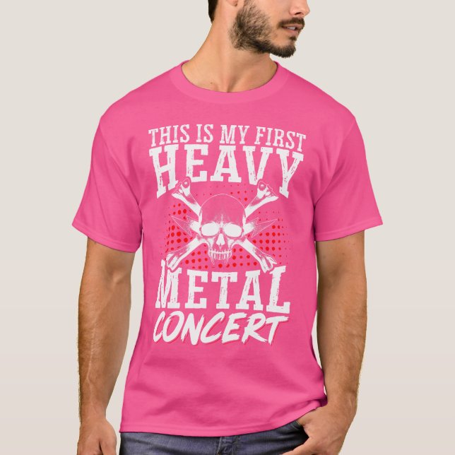 T-shirt C'Est Mon Premier Concert Metal Lourd (Devant)