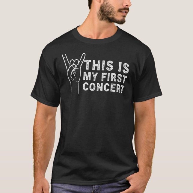 T-shirt C'Est Mon Premier Concert Music Event (Devant)