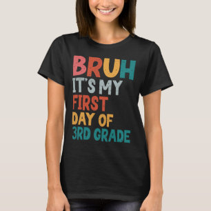 T-shirt C'est mon premier jour de rentrée en 3e année Reto