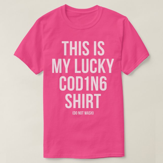 T-shirt C'est mon programmeur de programmation Lucky Codin (Design devant)