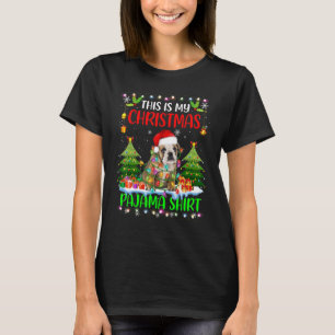 T-shirt C'Est Mon Pyjama De Noël Anglais Bulldog Père Noël