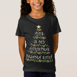 T-Shirt C'est mon pyjama de Noël arbre de Noël