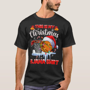 T-shirt C'est Mon Pyjama De Noël Basket Noël