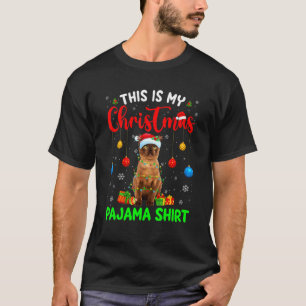 T-shirt C'est mon pyjama de Noël Burmese Cat arbre de Noël