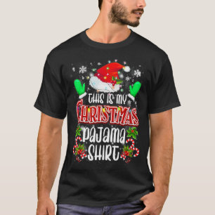 T-shirt C'est mon pyjama de Noël Casquette Père Noël Fam