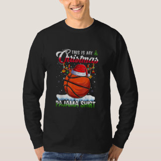 T-shirt C'est mon pyjama de Noël Chemise de basket