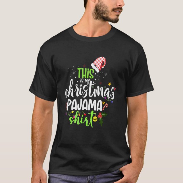T-shirt C'Est Mon Pyjama De Noël Chemise De Noël Noël (Devant)
