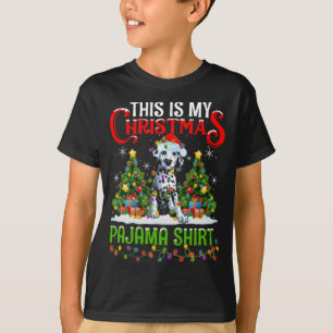 T-shirt C'Est Mon Pyjama De Noël Chien Dalmatien Christma