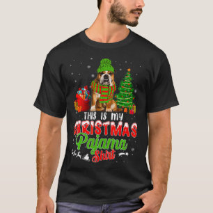 T-shirt C'Est Mon Pyjama De Noël Chien De Chien À Balle An