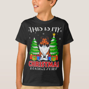 T-shirt C'Est Mon Pyjama De Noël Collie Chien Xmas Pjs