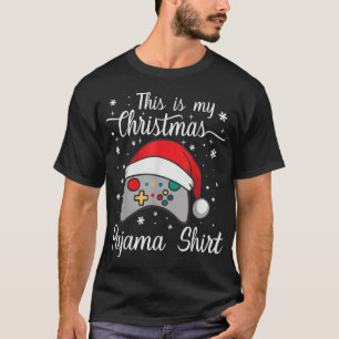 T-shirt C'Est Mon Pyjama De Noël Contrôleur De Chapeau San
