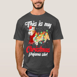 T-shirt C'Est Mon Pyjama De Noël Corgi Noël