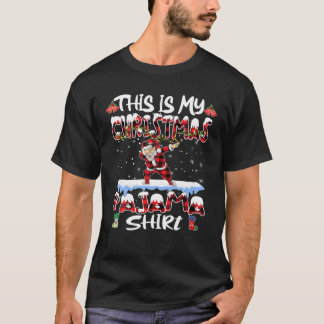 T-shirt C'Est Mon Pyjama De Noël Dabbing Père Noël Fam De