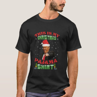T-shirt C'Est Mon Pyjama De Noël Donald Trump Santa Hat