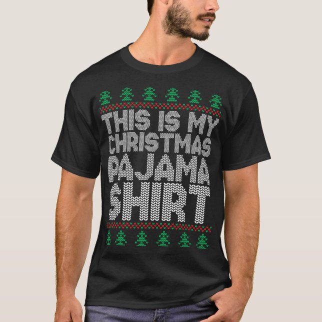 T-shirt C'Est Mon Pyjama De Noël Drôle Les Hommes De Noël (Devant)