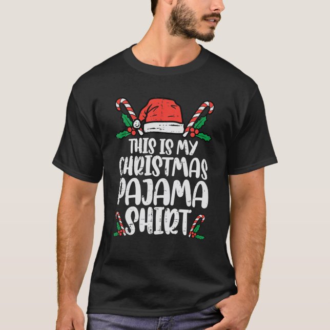 T-shirt C'Est Mon Pyjama De Noël Drôle Les Hommes De Noël (Devant)