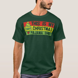 T-shirt C'est mon pyjama de Noël Drôle Lumières de Noël Ch