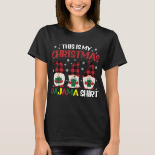 T-shirt C'Est Mon Pyjama De Noël, Filles De La Famille Des