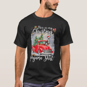 T-shirt C'Est Mon Pyjama De Noël Greyhound Chig Truck Xm
